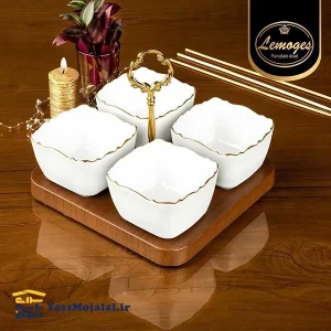 اردو خوری مربع موج چهار خانه خط طلا لمون 345