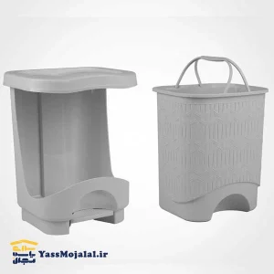 سطل زباله پدالی کوچک لیمون مدل بامبو